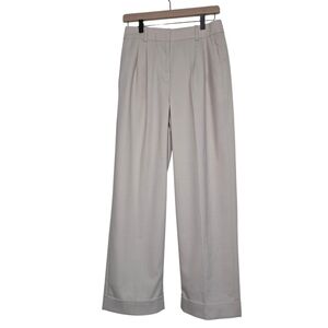 Blush J. Crew Essential Wide Leg Pants in light Blush Pink Virgin Wool